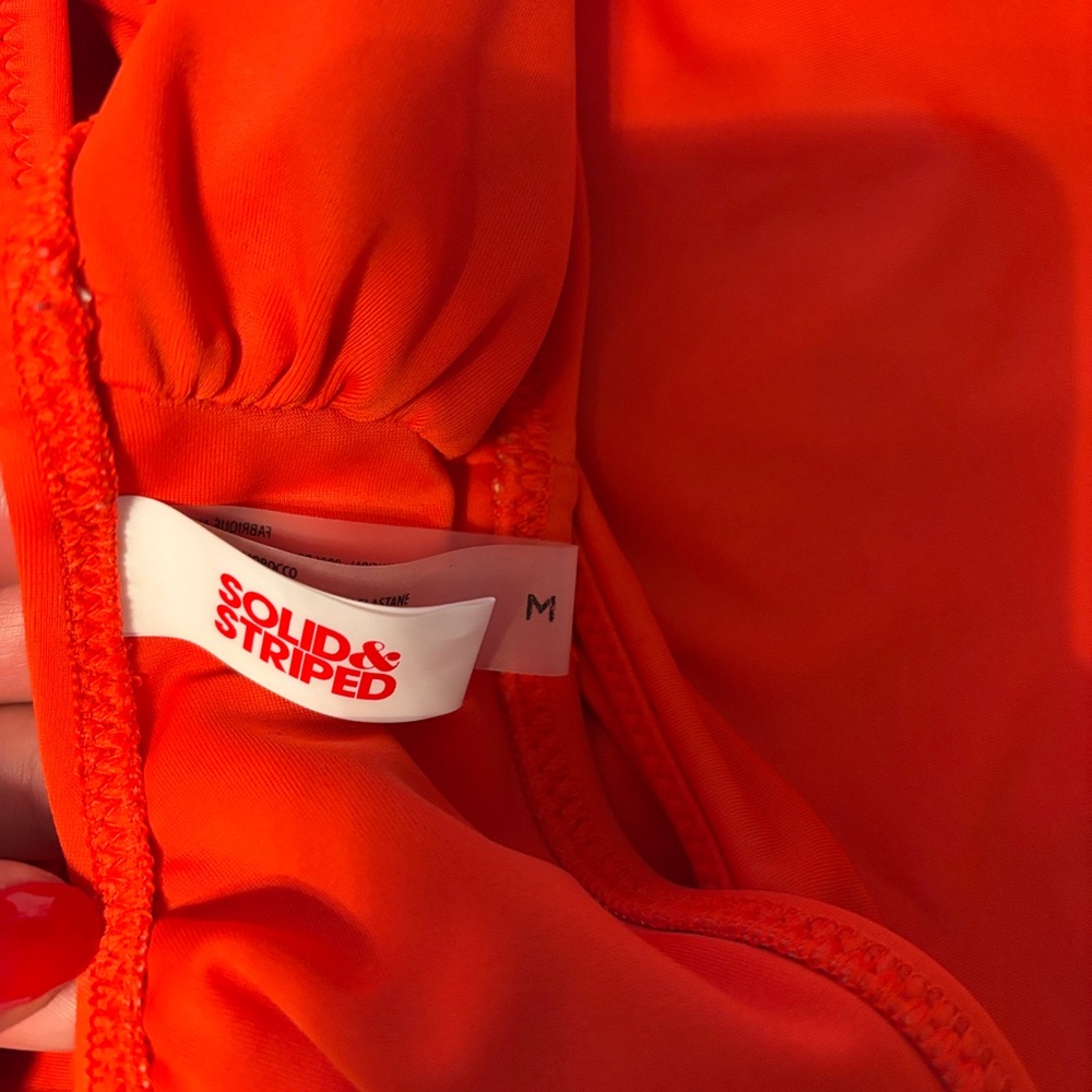 Solid & Striped Red Asymmetrical Bikini - image 5